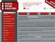 Tablet Screenshot of choicedirectory.co.za